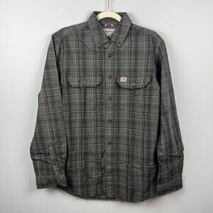 Carhartt men’s relaxed fit long sleeve button down size small
